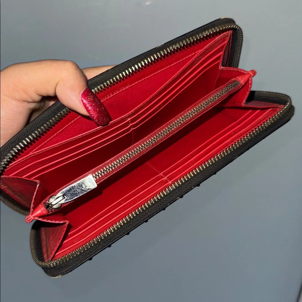 Christian Louboutin Studded Black Wallet
